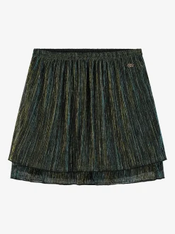 Korte glitter rok met lagen