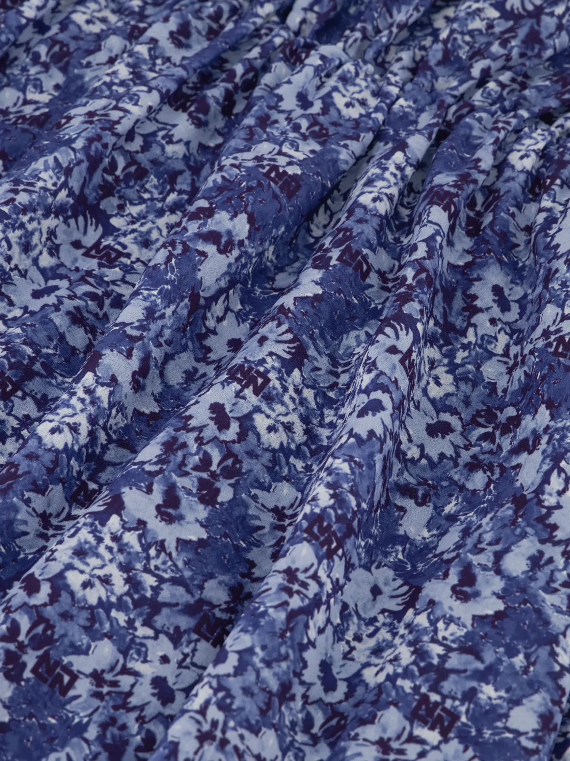 Korte jurk met bloemenprint en kapmouwtjes
