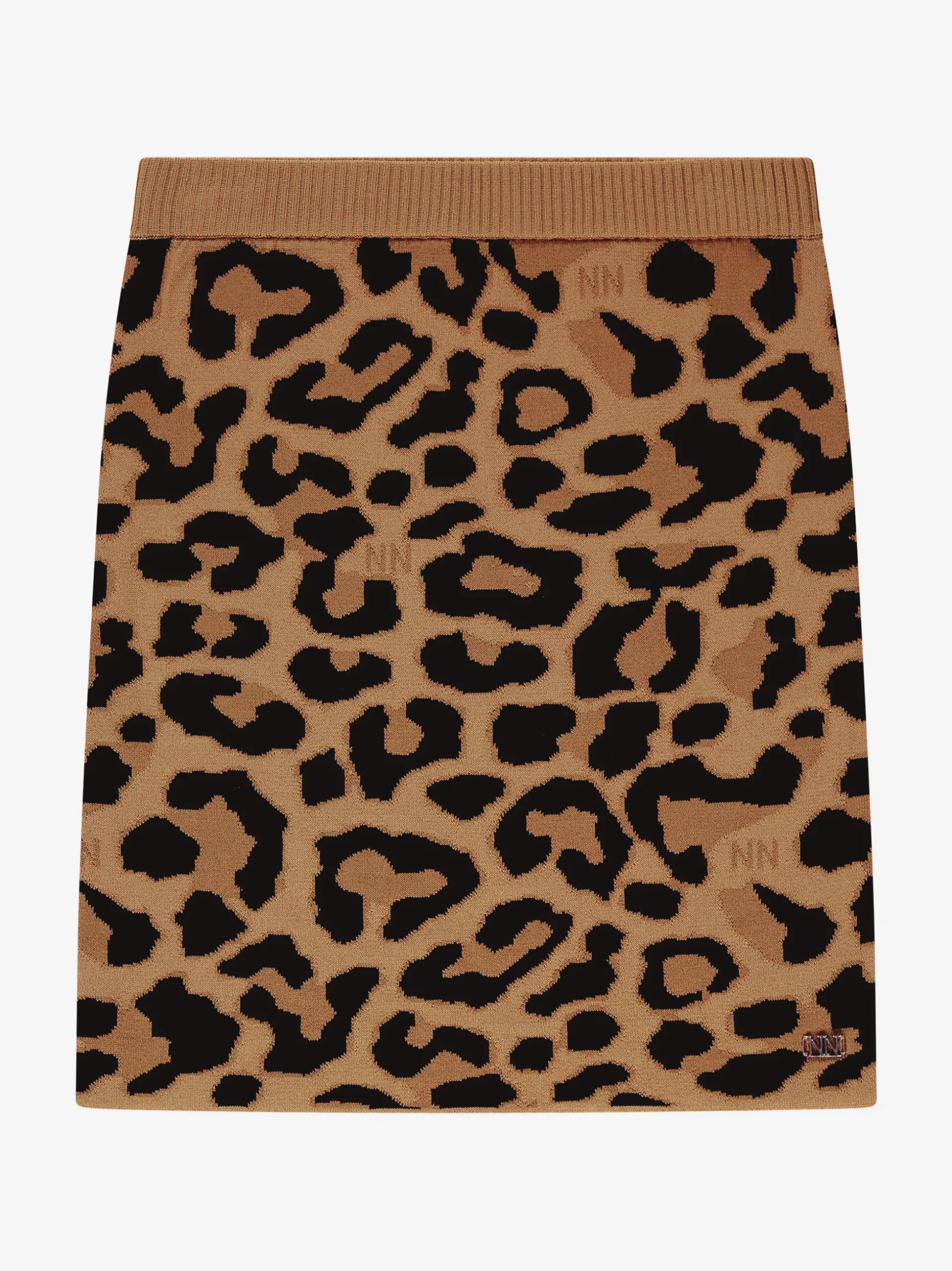 Korte rok met panterprint
