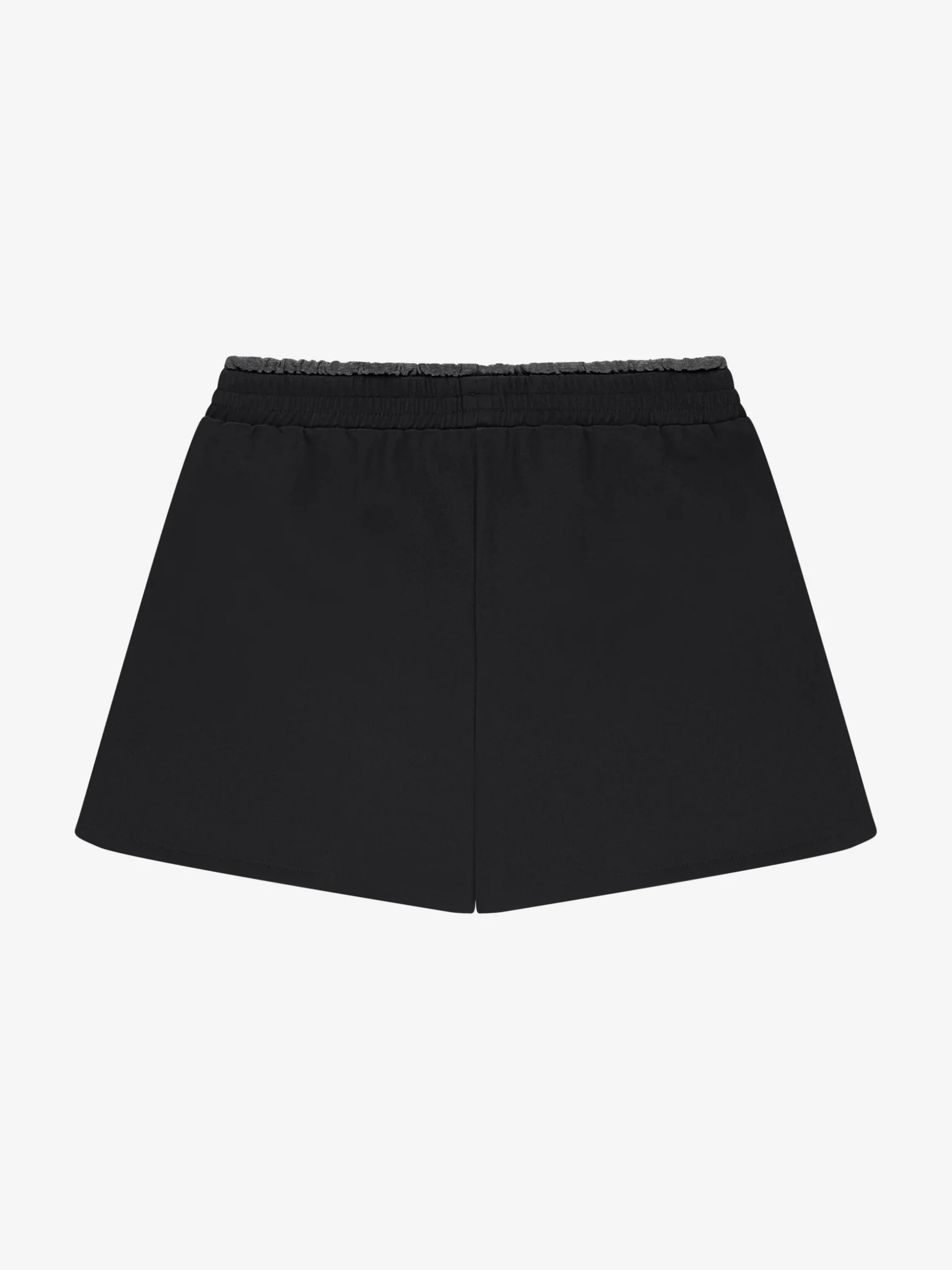 Korte skort met plooien en elastische tailleband