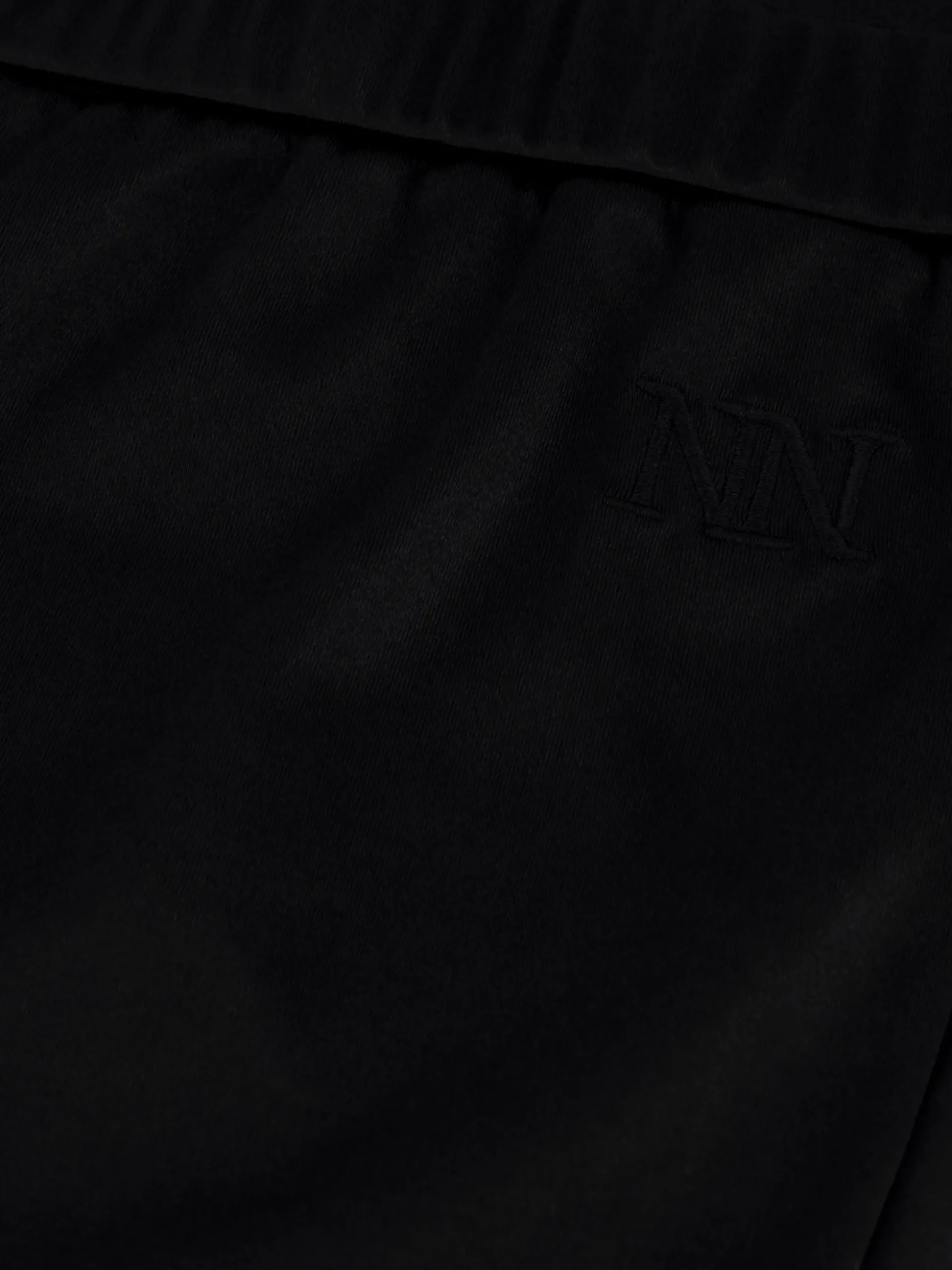 Legging met velvet look en N&N logo