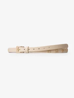 Leren riem met FH-logo studs