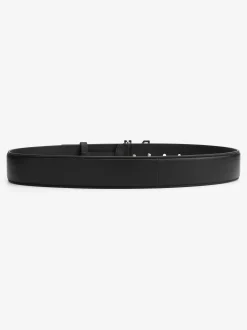 Leren riem met N-logo gesp