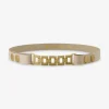 Leren tailleriem met ketting gesp