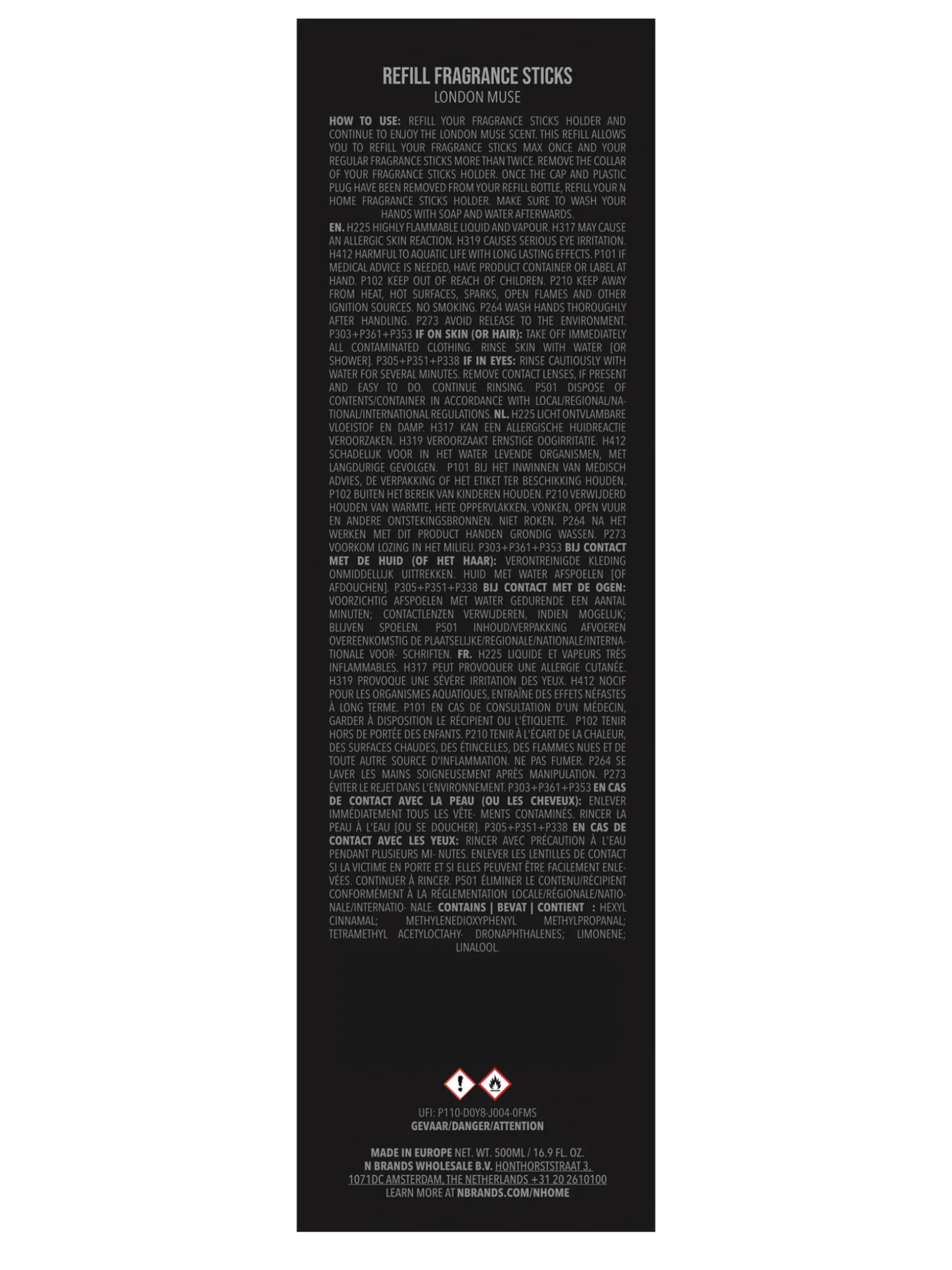 LONDON MUSE REFILL FRAGRANCE STICKS