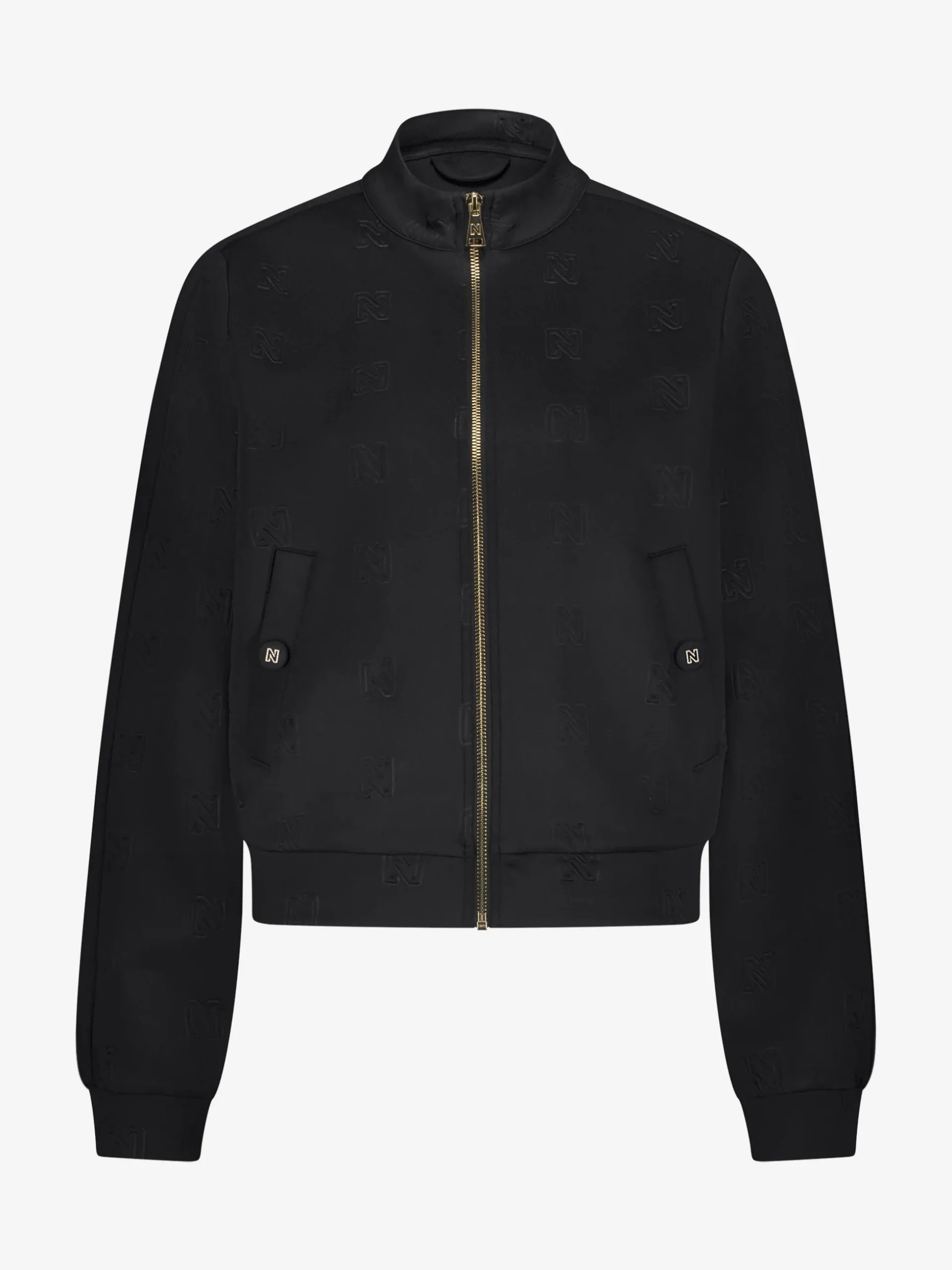 Losvallend jack met logo patroon