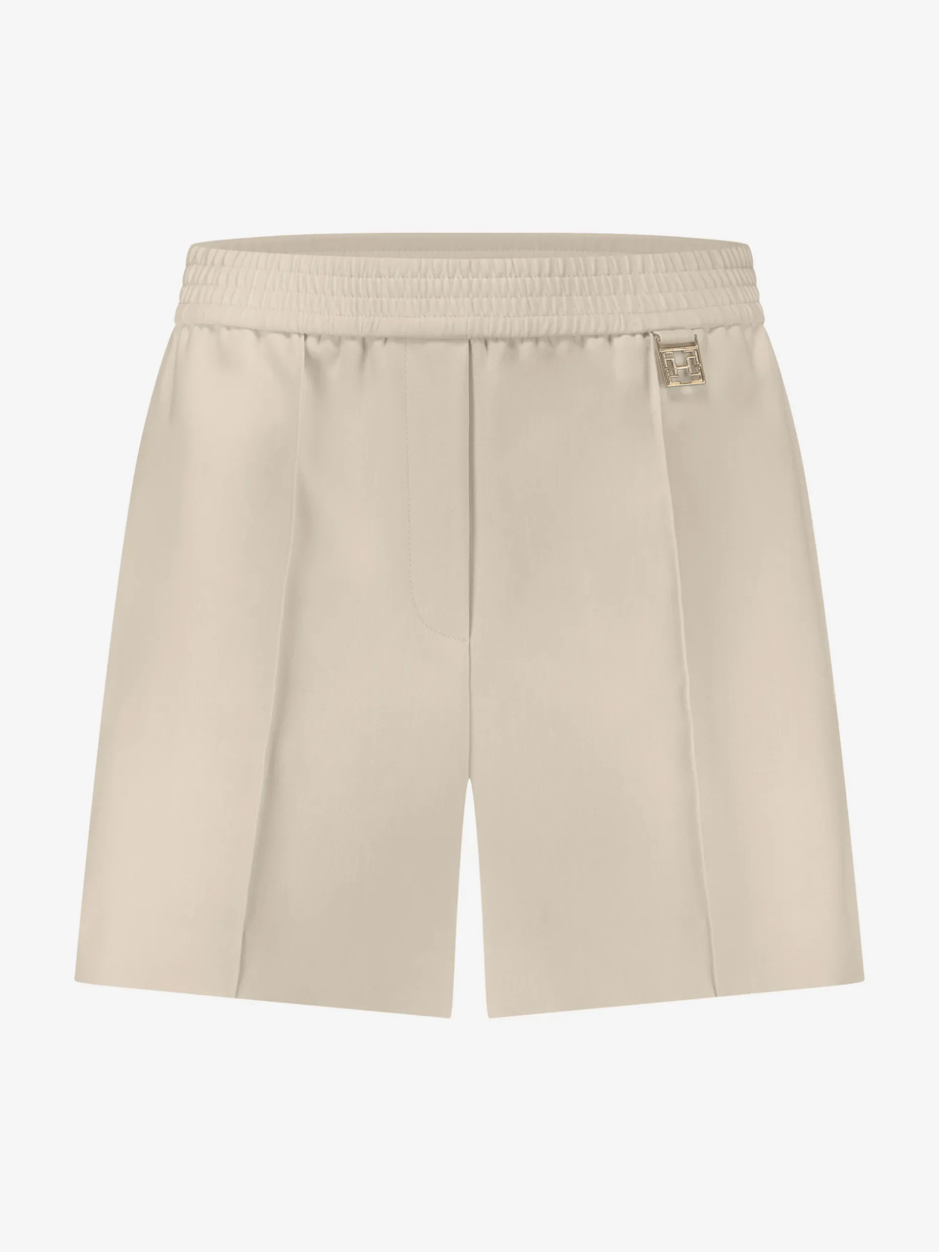 Losvallend short met elastische tailleband en logo