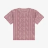 Losvallend T-shirt met N&N logo patroon
