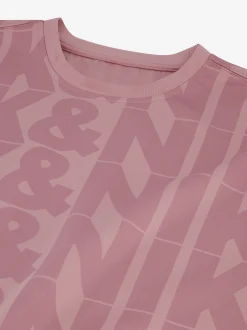 Losvallend T-shirt met N&N logo patroon