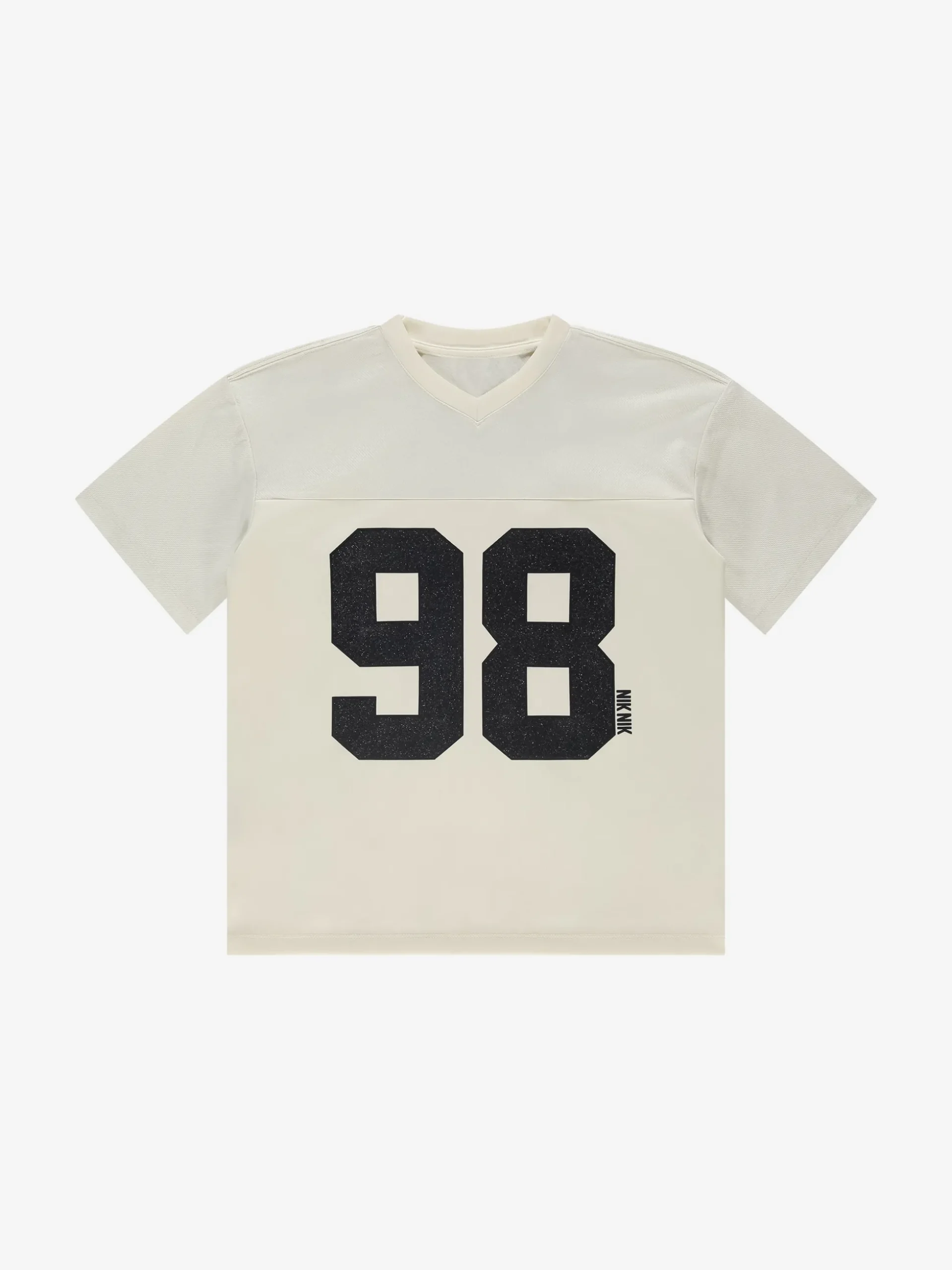 Losvallend varsity T-shirt met grafische print