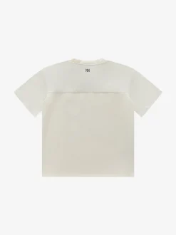 Losvallend varsity T-shirt met grafische print