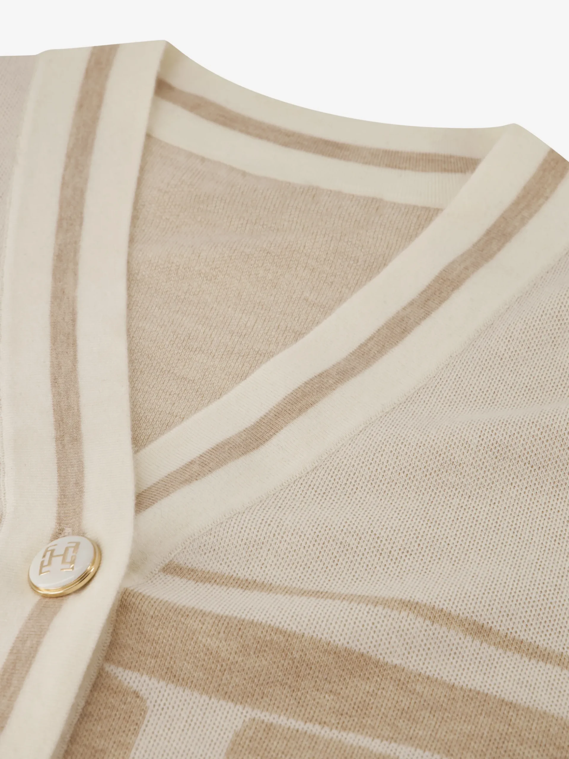 Losvallend vest met FIFTH HOUSE logo en streepdetails
