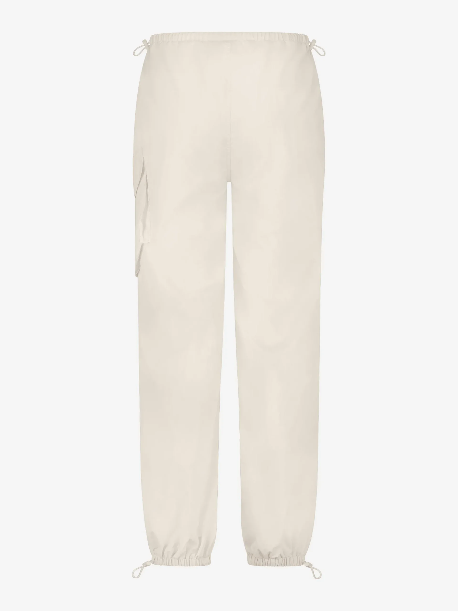 Losvallende parachute broek met trekkoorden