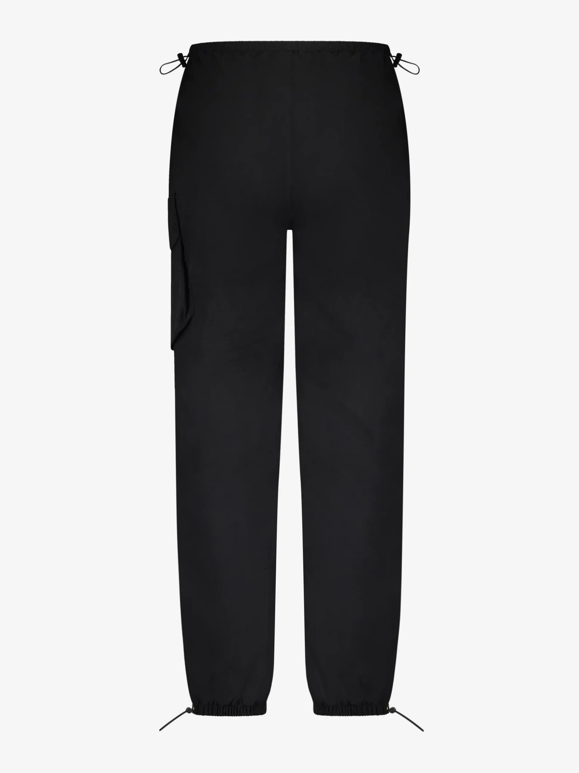 Losvallende parachute broek met trekkoorden