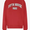 Losvallende sweater met FIFTH HOUSE logo