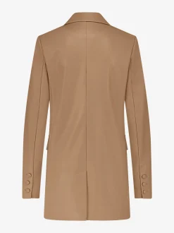 Oversized blazer van imitatieleer