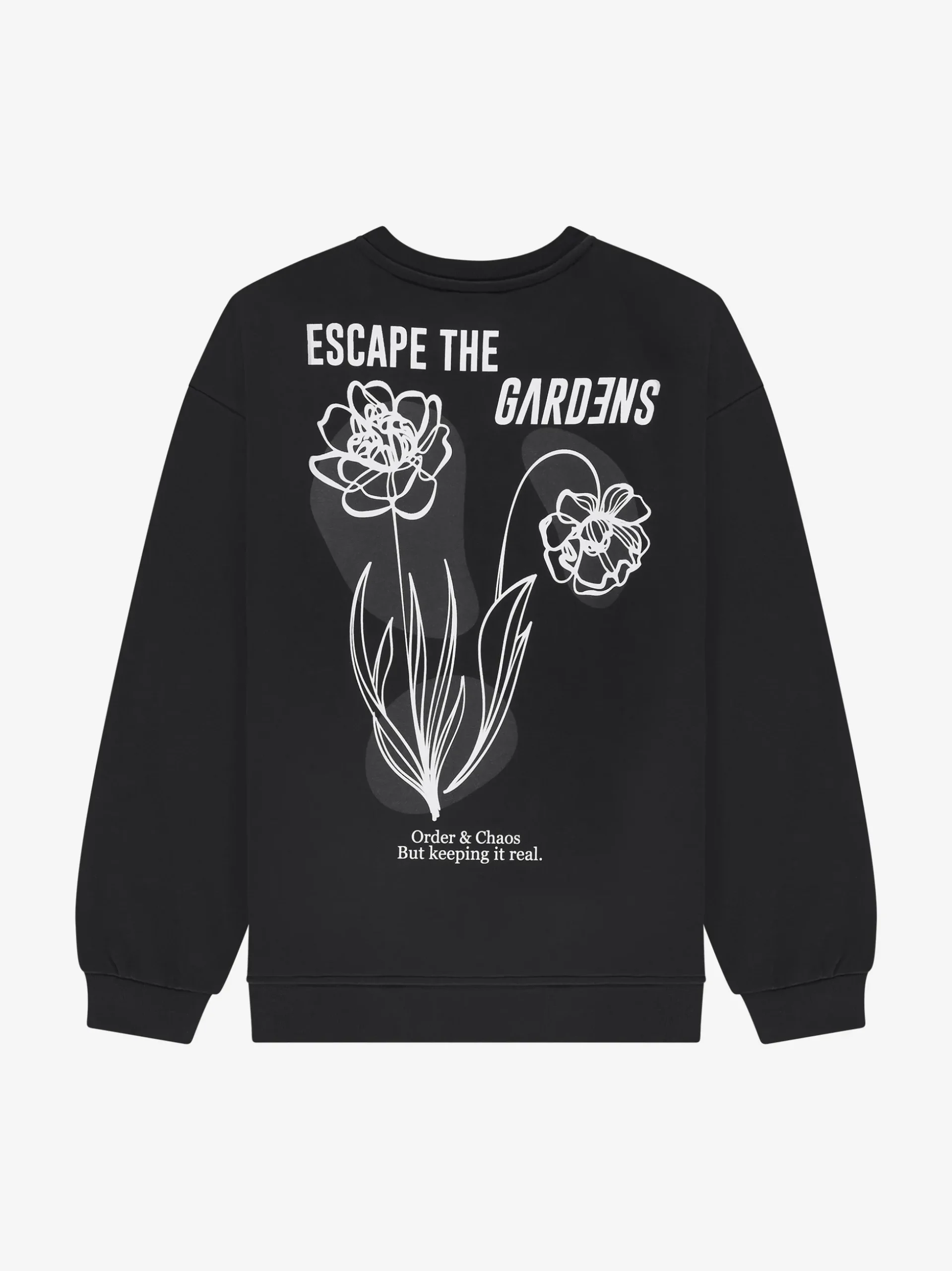 Oversized sweater met grafische print op rug