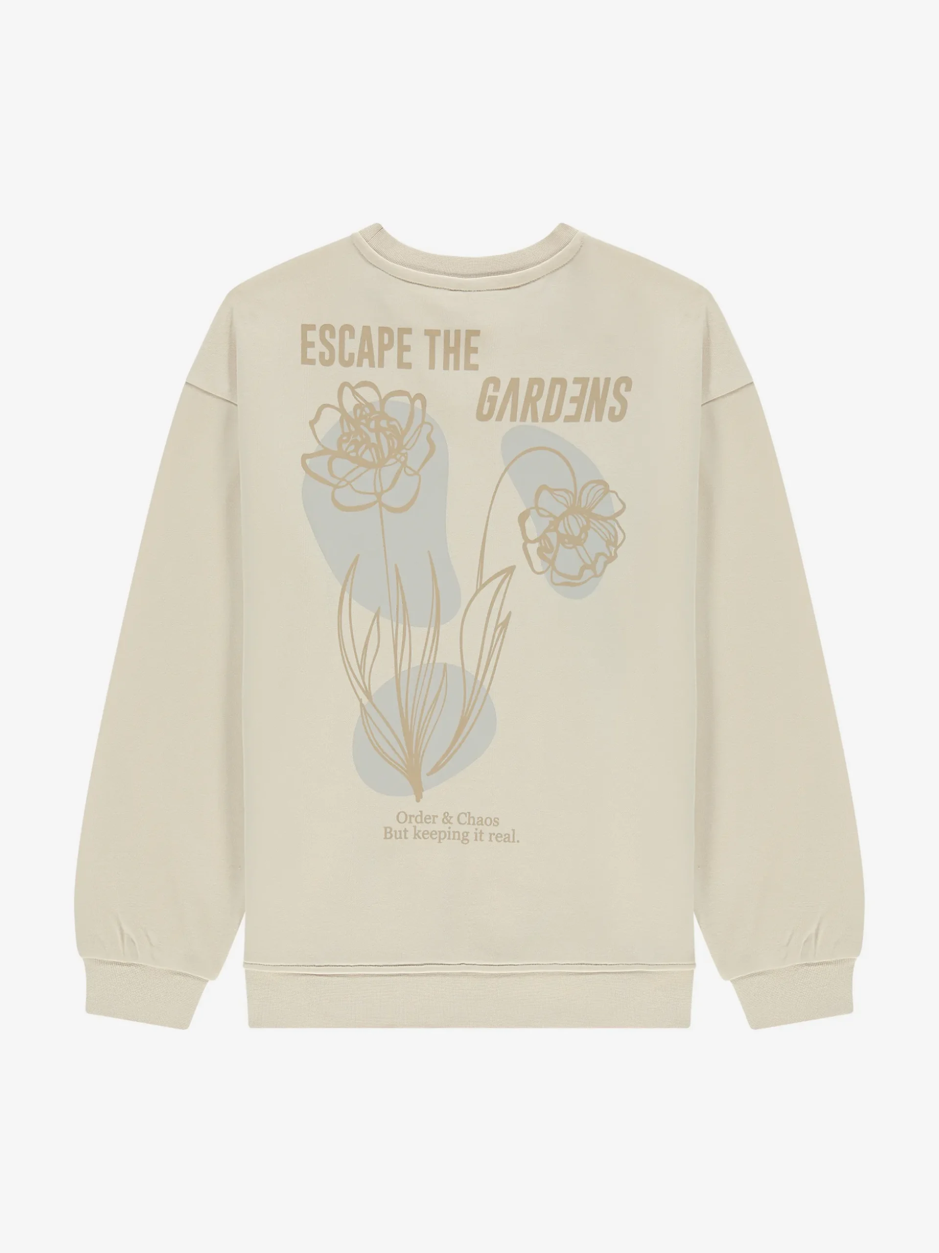 Oversized sweater met grafische print op rug