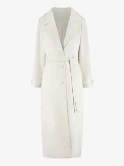 Oversized trenchcoat met ceintuur en logo detail