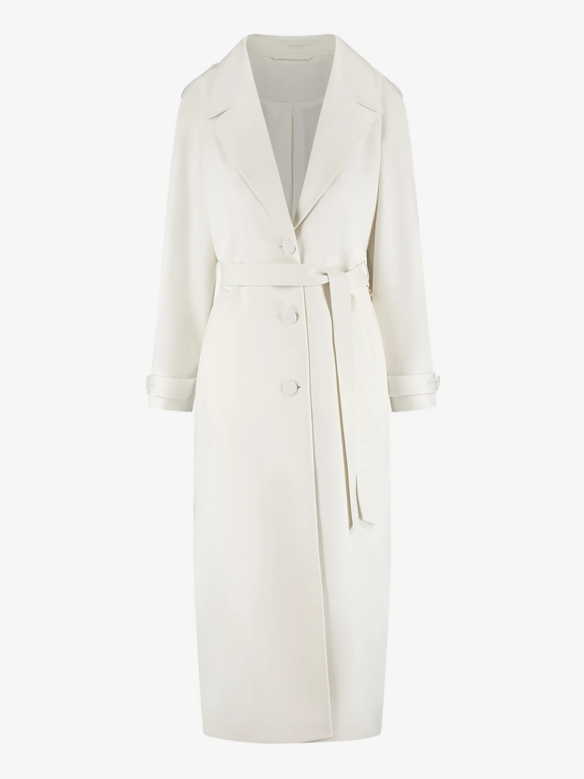 Oversized trenchcoat met ceintuur en logo detail