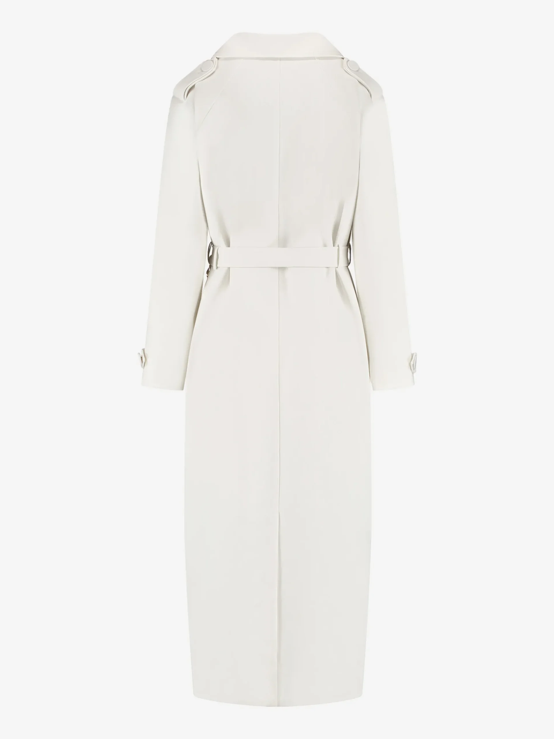 Oversized trenchcoat met ceintuur en logo detail