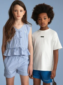 Oversized T-shirt met grafische opdruk op rug