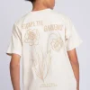Oversized T-shirt met print op rug
