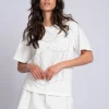 Oversized T-shirt met strass steentjes