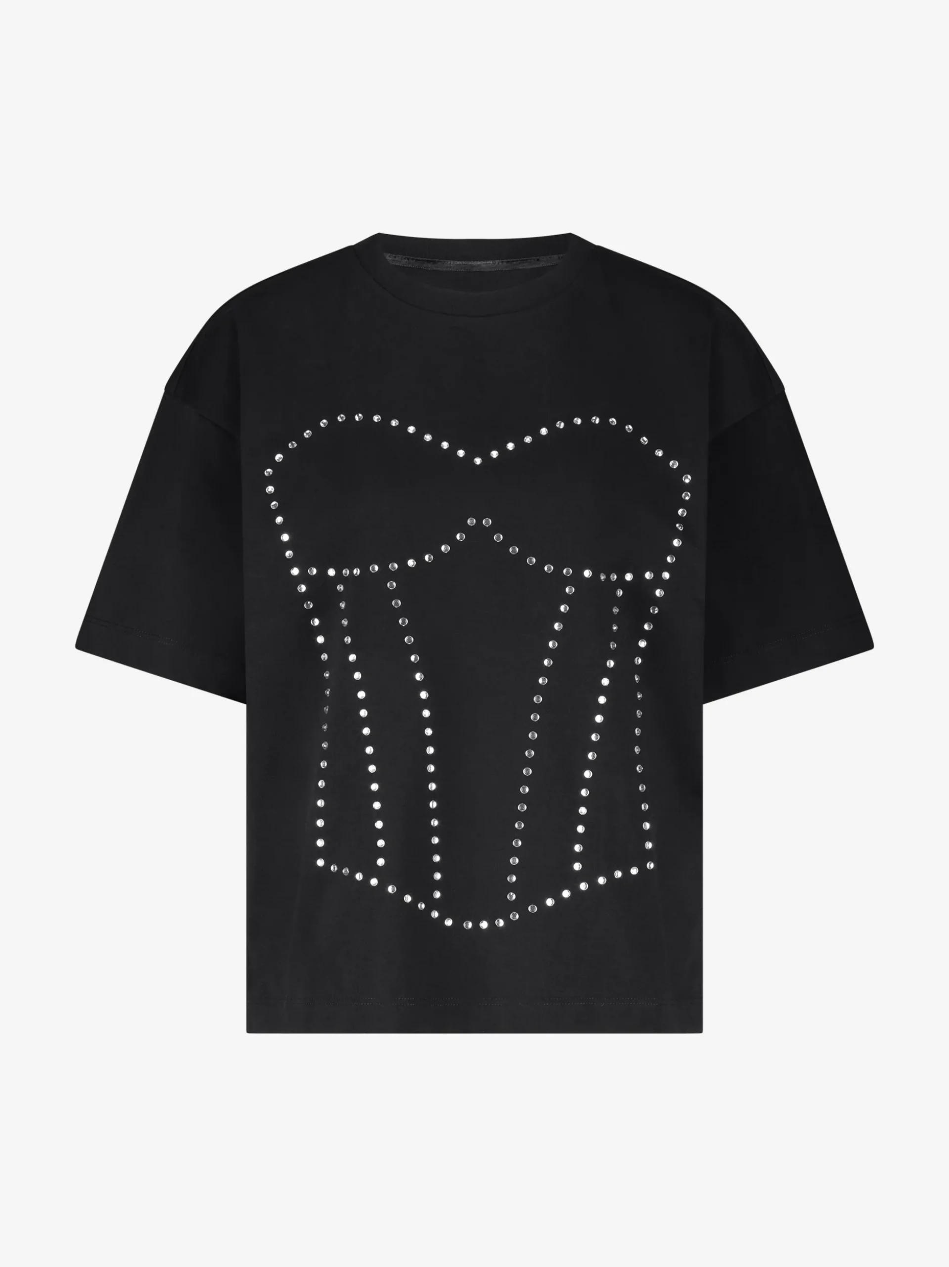 Oversized T-shirt met strass steentjes