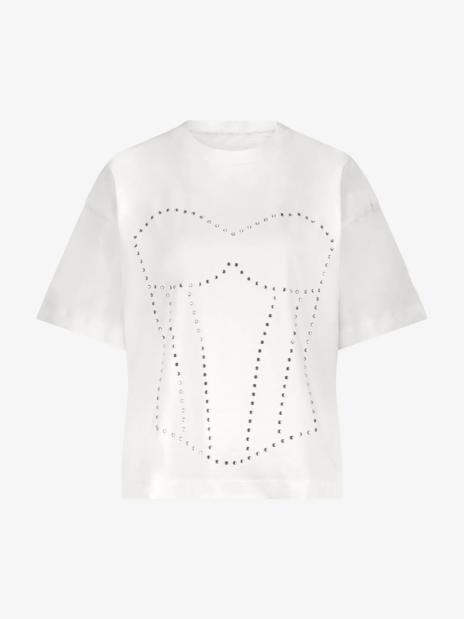 Oversized T-shirt met strass steentjes