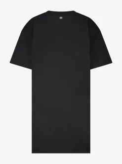 Oversized T-shirtjurk met strass steentjes