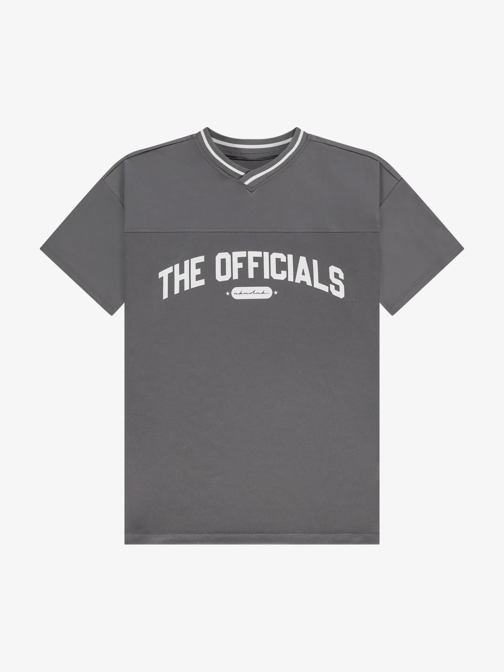 Oversized varsity T-shirt met officials print
