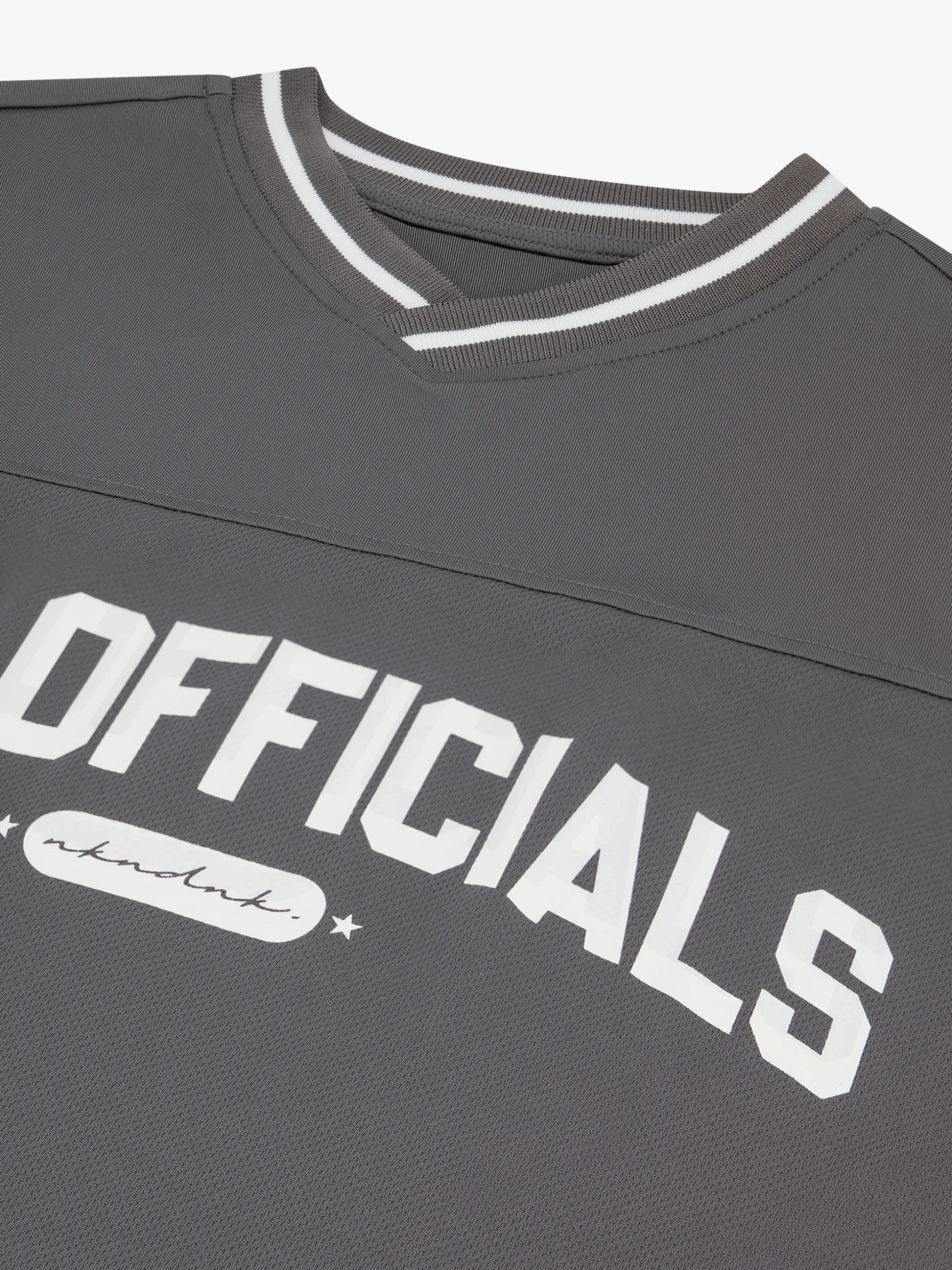 Oversized varsity T-shirt met officials print