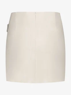 Overslag skort met gesp detail