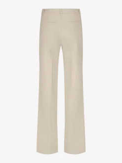 Pantalon met gemu00ealeerde textuur en logo detail