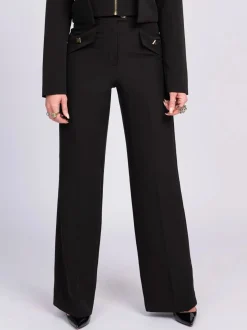 Pantalon met rechte pijpen en NIKKIE details