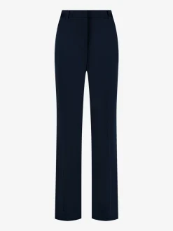 Pantalon met strepen en knopen op zijkant
