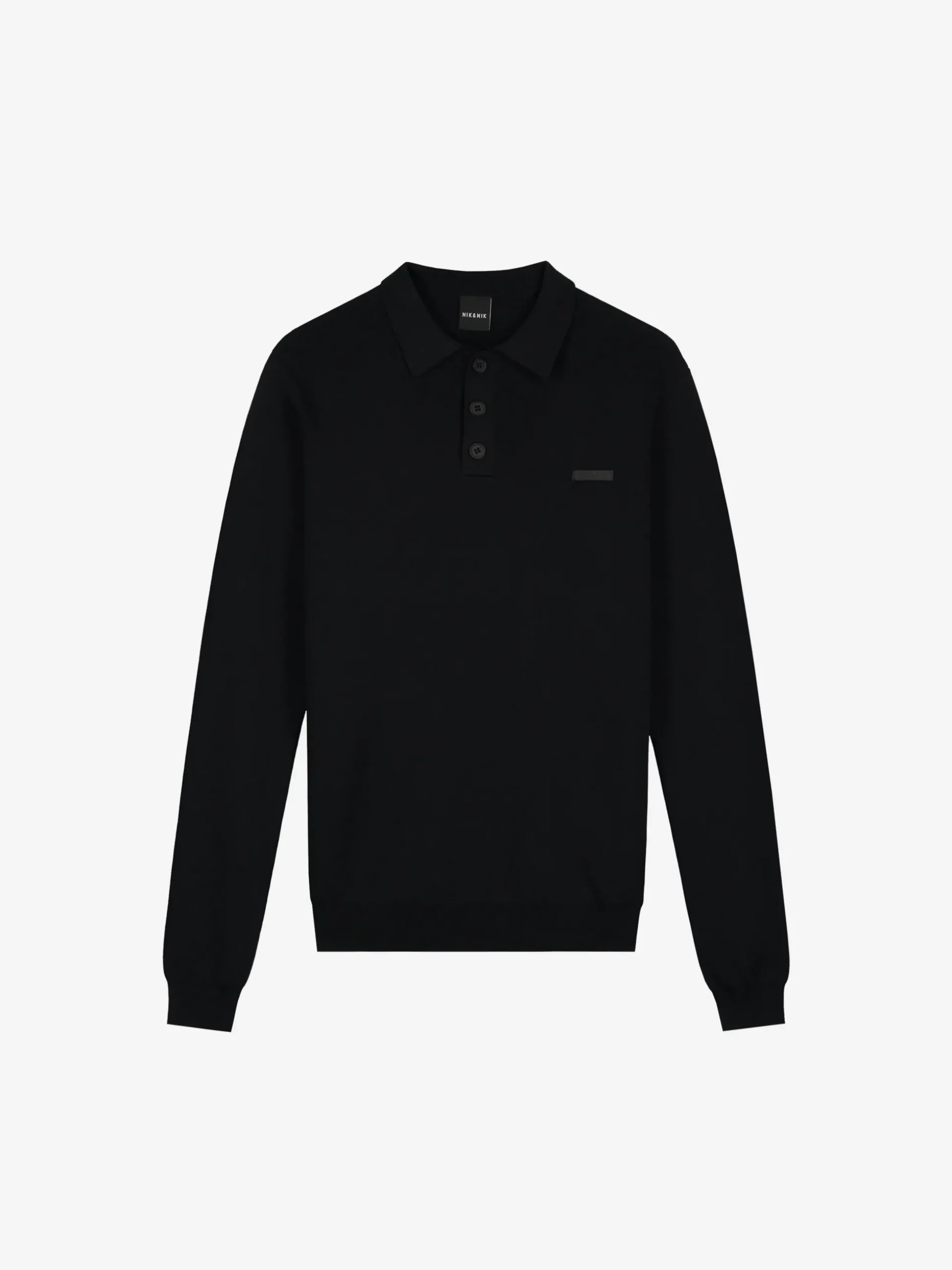 Polo met lange mouwen en NIK&NIK logo