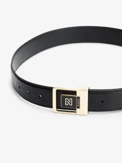 Riem met croco patroon en NIKKIE gesp