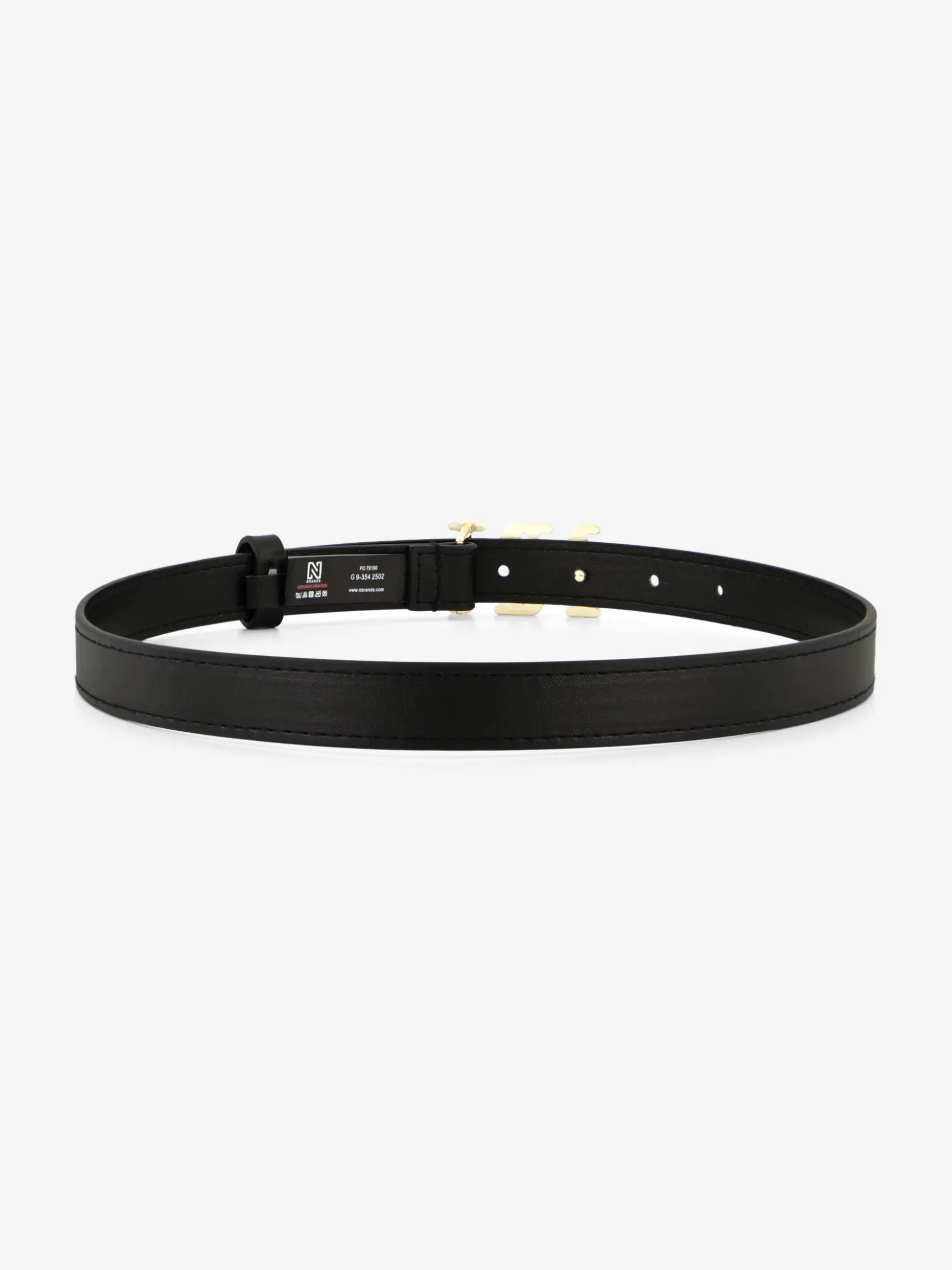 Riem van imitatieleer met N&N gesp