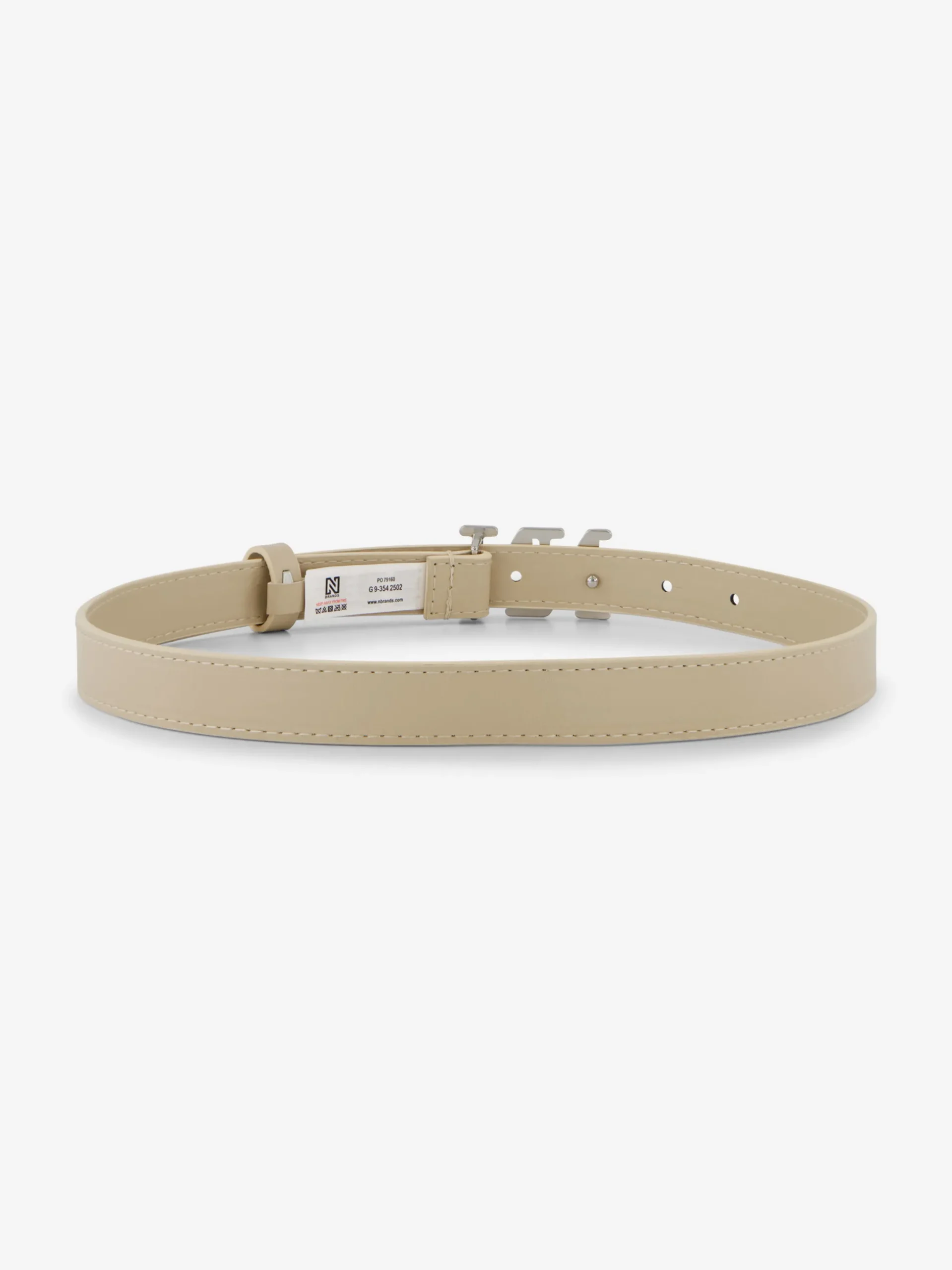 Riem van imitatieleer met N&N gesp