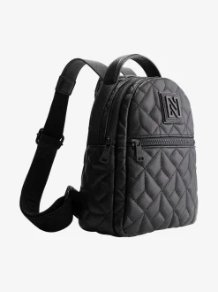 Rugzak met leren look en N-logo