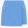 Satijn look skort