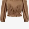 Satijn-look top