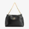 Schoudertas met N-logo en ketting hengsel