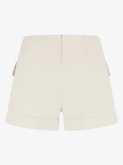Short met omgeslagen pijpen en klepzakken