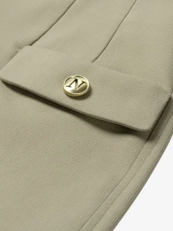 Short met omgeslagen pijpen en klepzakken