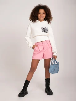 Shorts van imitatieleer