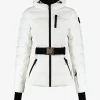 Ski jas met capuchon en elastische riem