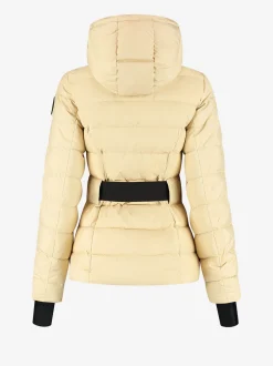 Ski jas met capuchon en elastische riem